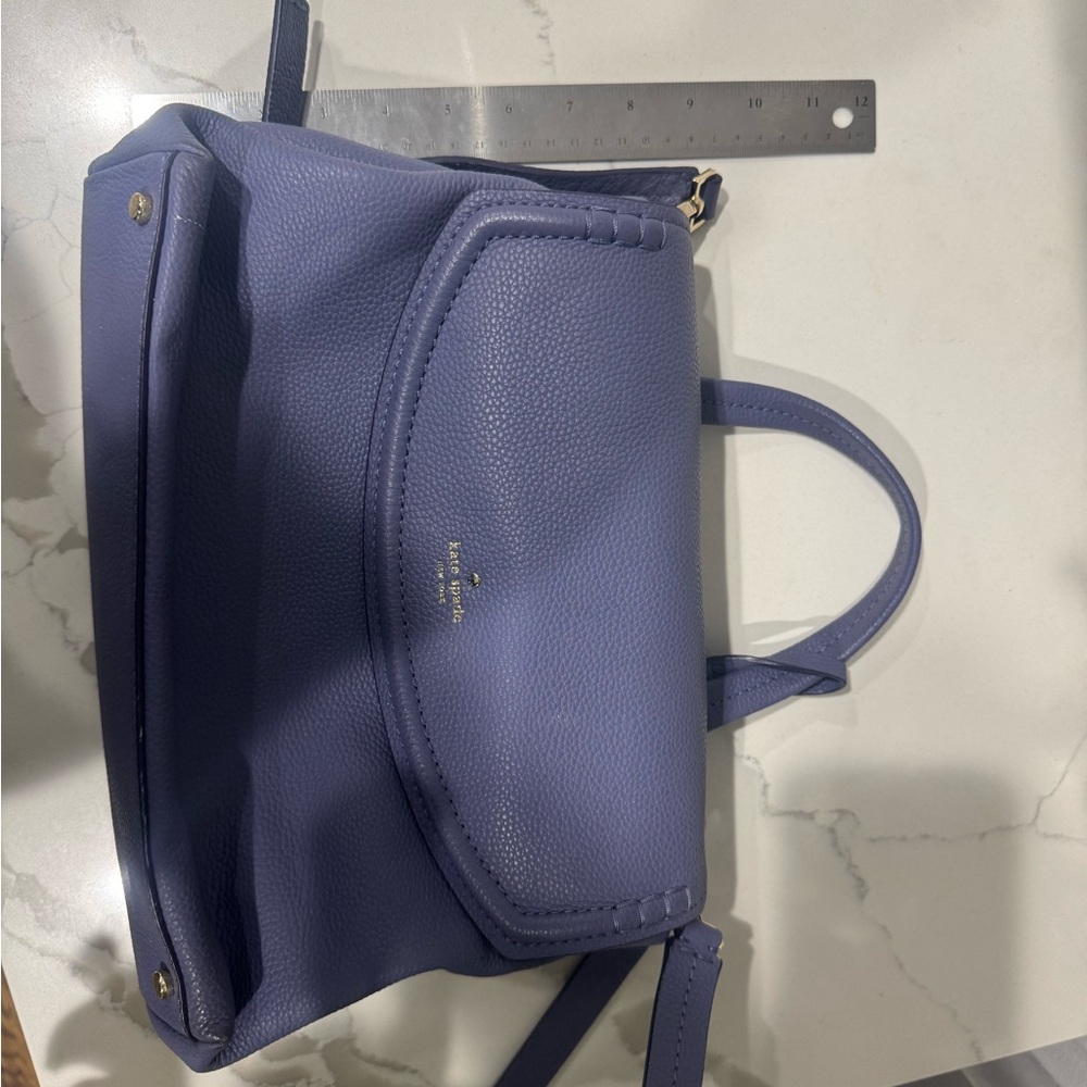 kate spade Lavender Blue Leather Top-Handle Satchel with Tassel - Picture 8 of 8